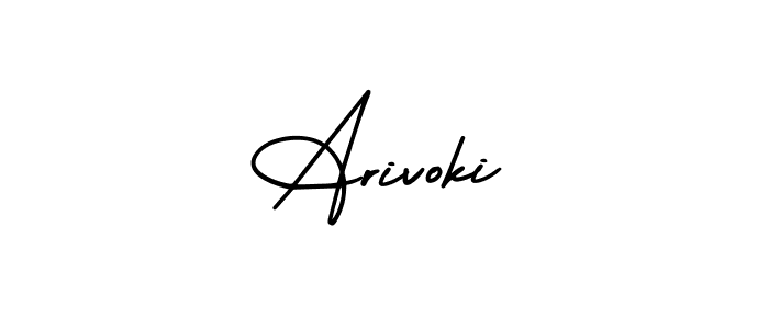 if you are searching for the best signature style for your name Arivoki. so please give up your signature search. here we have designed multiple signature styles  using AmerikaSignatureDemo-Regular. Arivoki signature style 3 images and pictures png
