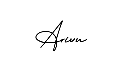 How to make Arivu signature? AmerikaSignatureDemo-Regular is a professional autograph style. Create handwritten signature for Arivu name. Arivu signature style 3 images and pictures png