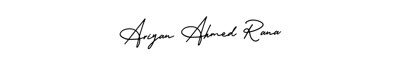 Similarly AmerikaSignatureDemo-Regular is the best handwritten signature design. Signature creator online .You can use it as an online autograph creator for name Ariyan Ahmed Rana. Ariyan Ahmed Rana signature style 3 images and pictures png