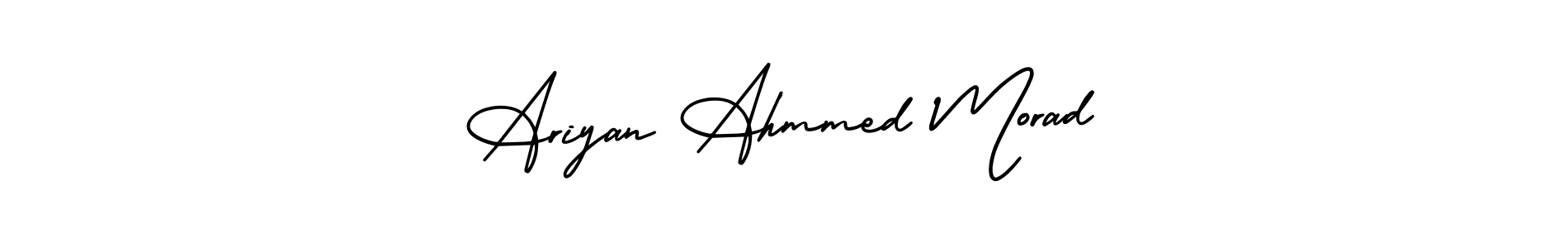 if you are searching for the best signature style for your name Ariyan Ahmmed Morad. so please give up your signature search. here we have designed multiple signature styles  using AmerikaSignatureDemo-Regular. Ariyan Ahmmed Morad signature style 3 images and pictures png