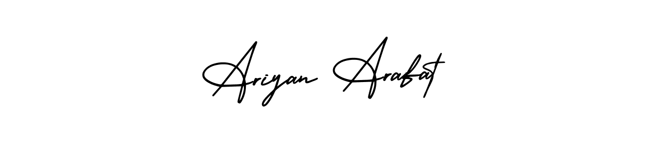 AmerikaSignatureDemo-Regular is a professional signature style that is perfect for those who want to add a touch of class to their signature. It is also a great choice for those who want to make their signature more unique. Get Ariyan Arafat name to fancy signature for free. Ariyan Arafat signature style 3 images and pictures png