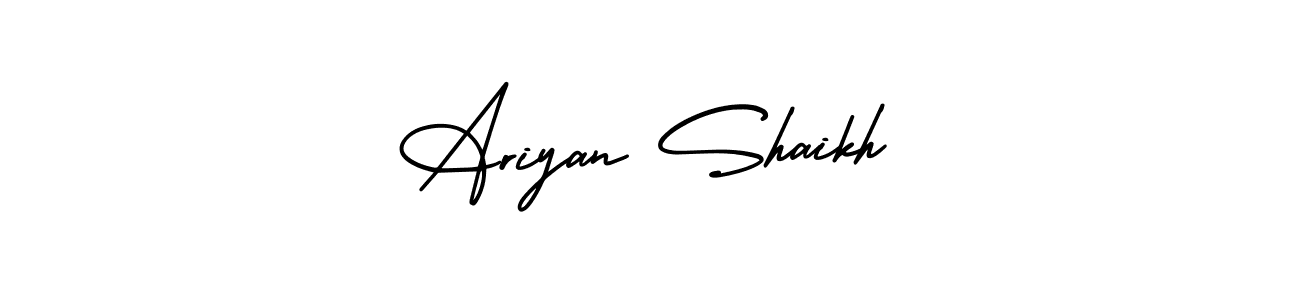 Here are the top 10 professional signature styles for the name Ariyan Shaikh. These are the best autograph styles you can use for your name. Ariyan Shaikh signature style 3 images and pictures png