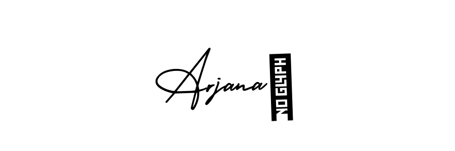 Use a signature maker to create a handwritten signature online. With this signature software, you can design (AmerikaSignatureDemo-Regular) your own signature for name Arjana♡. Arjana♡ signature style 3 images and pictures png