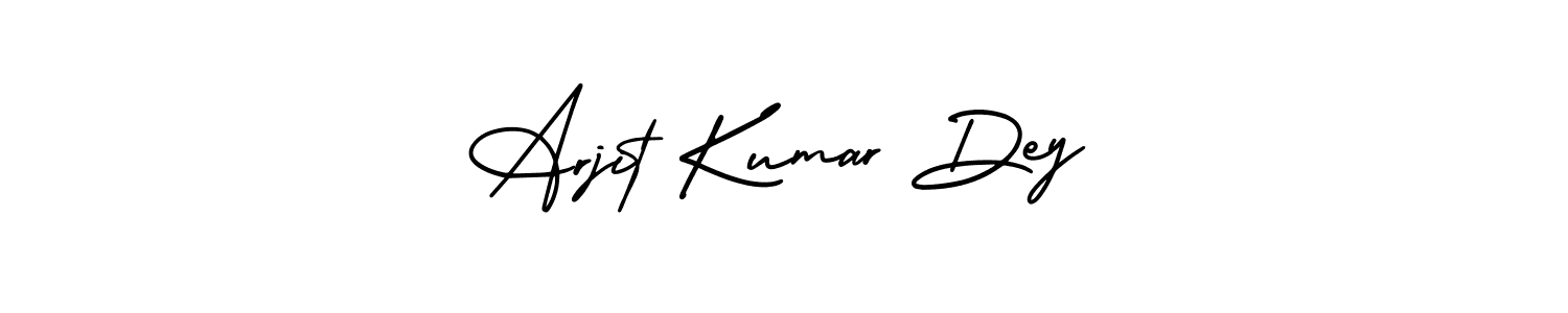 Make a beautiful signature design for name Arjit Kumar Dey. With this signature (AmerikaSignatureDemo-Regular) style, you can create a handwritten signature for free. Arjit Kumar Dey signature style 3 images and pictures png