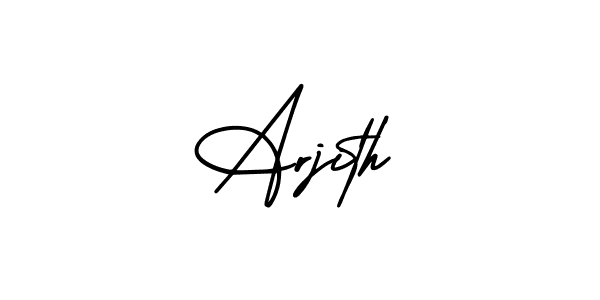 It looks lik you need a new signature style for name Arjith. Design unique handwritten (AmerikaSignatureDemo-Regular) signature with our free signature maker in just a few clicks. Arjith signature style 3 images and pictures png