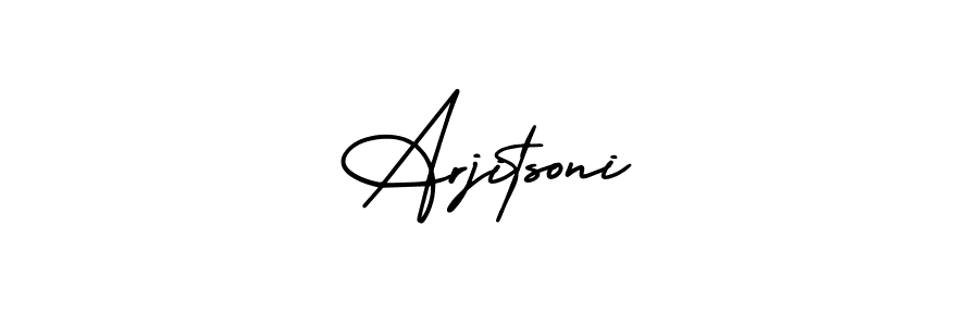 if you are searching for the best signature style for your name Arjitsoni. so please give up your signature search. here we have designed multiple signature styles  using AmerikaSignatureDemo-Regular. Arjitsoni signature style 3 images and pictures png