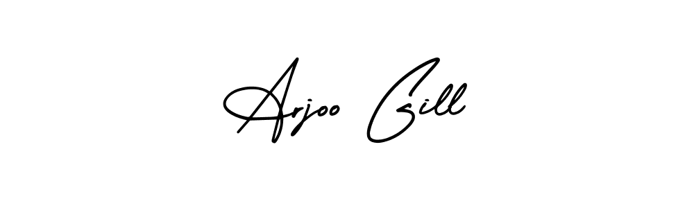 Use a signature maker to create a handwritten signature online. With this signature software, you can design (AmerikaSignatureDemo-Regular) your own signature for name Arjoo Gill. Arjoo Gill signature style 3 images and pictures png