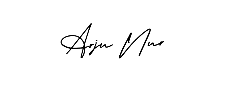 Best and Professional Signature Style for Arju Nur. AmerikaSignatureDemo-Regular Best Signature Style Collection. Arju Nur signature style 3 images and pictures png