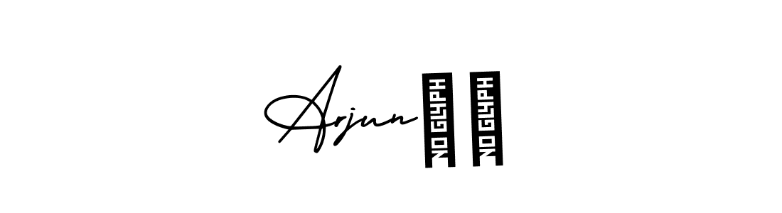 You can use this online signature creator to create a handwritten signature for the name Arjun❤️. This is the best online autograph maker. Arjun❤️ signature style 3 images and pictures png