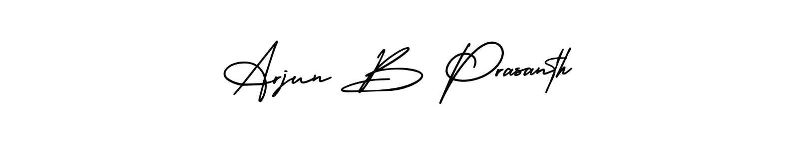 Arjun B Prasanth stylish signature style. Best Handwritten Sign (AmerikaSignatureDemo-Regular) for my name. Handwritten Signature Collection Ideas for my name Arjun B Prasanth. Arjun B Prasanth signature style 3 images and pictures png