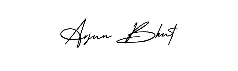 Arjun Bhut stylish signature style. Best Handwritten Sign (AmerikaSignatureDemo-Regular) for my name. Handwritten Signature Collection Ideas for my name Arjun Bhut. Arjun Bhut signature style 3 images and pictures png