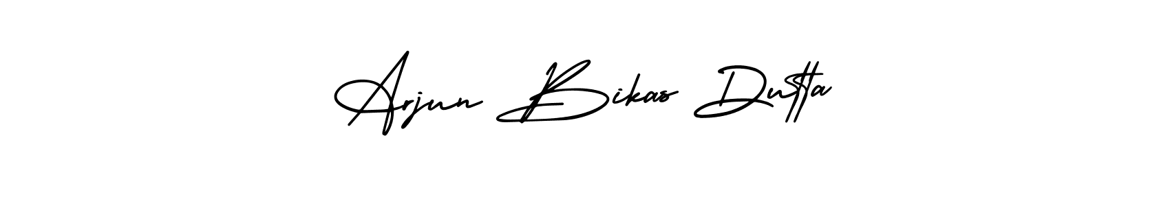 Use a signature maker to create a handwritten signature online. With this signature software, you can design (AmerikaSignatureDemo-Regular) your own signature for name Arjun Bikas Dutta. Arjun Bikas Dutta signature style 3 images and pictures png