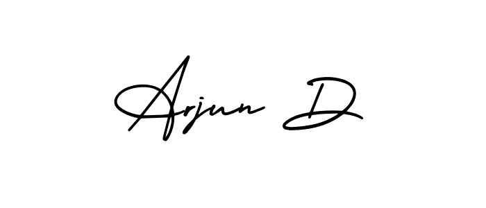 AmerikaSignatureDemo-Regular is a professional signature style that is perfect for those who want to add a touch of class to their signature. It is also a great choice for those who want to make their signature more unique. Get Arjun D name to fancy signature for free. Arjun D signature style 3 images and pictures png