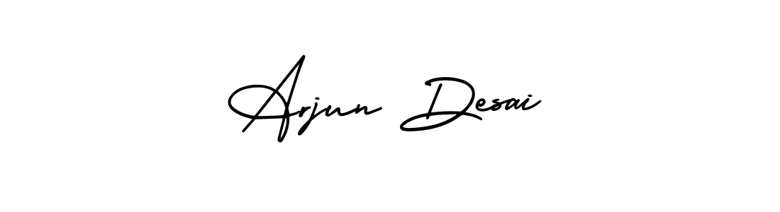 Arjun Desai stylish signature style. Best Handwritten Sign (AmerikaSignatureDemo-Regular) for my name. Handwritten Signature Collection Ideas for my name Arjun Desai. Arjun Desai signature style 3 images and pictures png