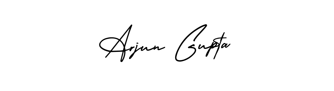 Make a beautiful signature design for name Arjun Gupta. With this signature (AmerikaSignatureDemo-Regular) style, you can create a handwritten signature for free. Arjun Gupta signature style 3 images and pictures png