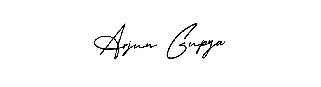 Also You can easily find your signature by using the search form. We will create Arjun Gupya name handwritten signature images for you free of cost using AmerikaSignatureDemo-Regular sign style. Arjun Gupya signature style 3 images and pictures png