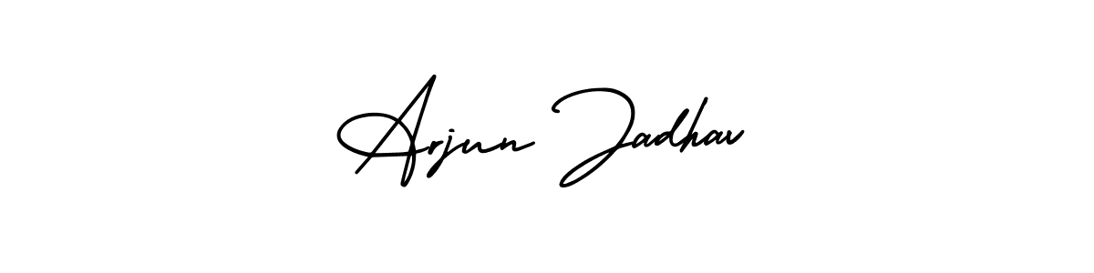 Similarly AmerikaSignatureDemo-Regular is the best handwritten signature design. Signature creator online .You can use it as an online autograph creator for name Arjun Jadhav. Arjun Jadhav signature style 3 images and pictures png