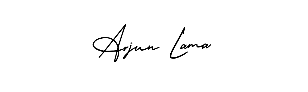How to Draw Arjun Lama signature style? AmerikaSignatureDemo-Regular is a latest design signature styles for name Arjun Lama. Arjun Lama signature style 3 images and pictures png