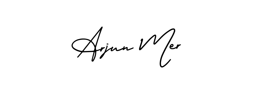 You can use this online signature creator to create a handwritten signature for the name Arjun Mer. This is the best online autograph maker. Arjun Mer signature style 3 images and pictures png