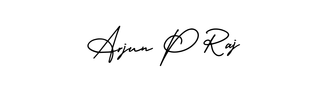 Create a beautiful signature design for name Arjun P Raj. With this signature (AmerikaSignatureDemo-Regular) fonts, you can make a handwritten signature for free. Arjun P Raj signature style 3 images and pictures png