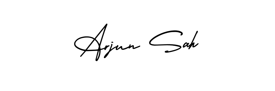 How to Draw Arjun Sah signature style? AmerikaSignatureDemo-Regular is a latest design signature styles for name Arjun Sah. Arjun Sah signature style 3 images and pictures png