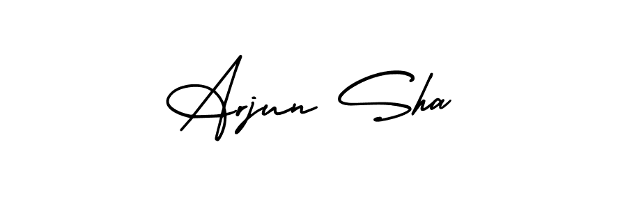 How to Draw Arjun Sha signature style? AmerikaSignatureDemo-Regular is a latest design signature styles for name Arjun Sha. Arjun Sha signature style 3 images and pictures png