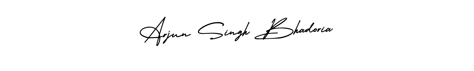 The best way (AmerikaSignatureDemo-Regular) to make a short signature is to pick only two or three words in your name. The name Arjun Singh Bhadoria include a total of six letters. For converting this name. Arjun Singh Bhadoria signature style 3 images and pictures png