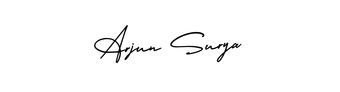 It looks lik you need a new signature style for name Arjun Surya. Design unique handwritten (AmerikaSignatureDemo-Regular) signature with our free signature maker in just a few clicks. Arjun Surya signature style 3 images and pictures png