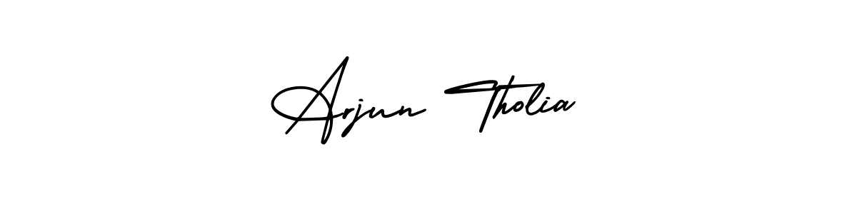 Make a short Arjun Tholia signature style. Manage your documents anywhere anytime using AmerikaSignatureDemo-Regular. Create and add eSignatures, submit forms, share and send files easily. Arjun Tholia signature style 3 images and pictures png