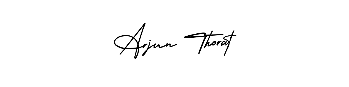 Design your own signature with our free online signature maker. With this signature software, you can create a handwritten (AmerikaSignatureDemo-Regular) signature for name Arjun Thorat. Arjun Thorat signature style 3 images and pictures png