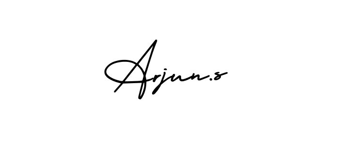Make a beautiful signature design for name Arjun.s. With this signature (AmerikaSignatureDemo-Regular) style, you can create a handwritten signature for free. Arjun.s signature style 3 images and pictures png
