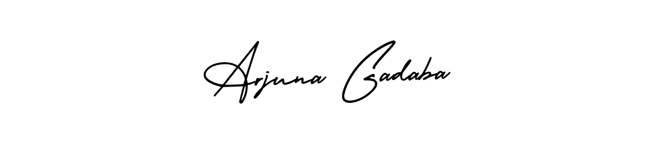 How to Draw Arjuna Gadaba signature style? AmerikaSignatureDemo-Regular is a latest design signature styles for name Arjuna Gadaba. Arjuna Gadaba signature style 3 images and pictures png