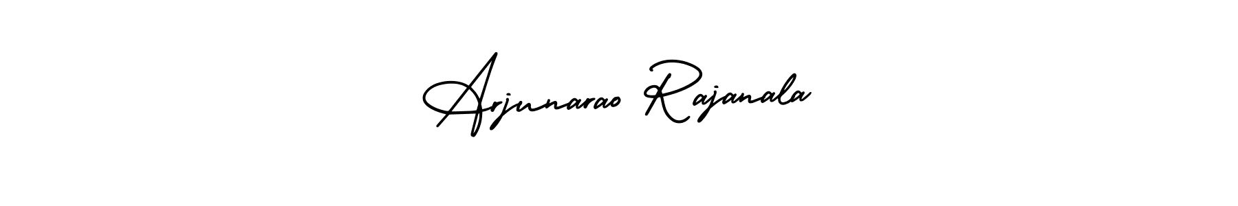 It looks lik you need a new signature style for name Arjunarao Rajanala. Design unique handwritten (AmerikaSignatureDemo-Regular) signature with our free signature maker in just a few clicks. Arjunarao Rajanala signature style 3 images and pictures png