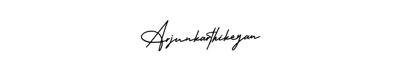 Make a short Arjunkarthikeyan signature style. Manage your documents anywhere anytime using AmerikaSignatureDemo-Regular. Create and add eSignatures, submit forms, share and send files easily. Arjunkarthikeyan signature style 3 images and pictures png