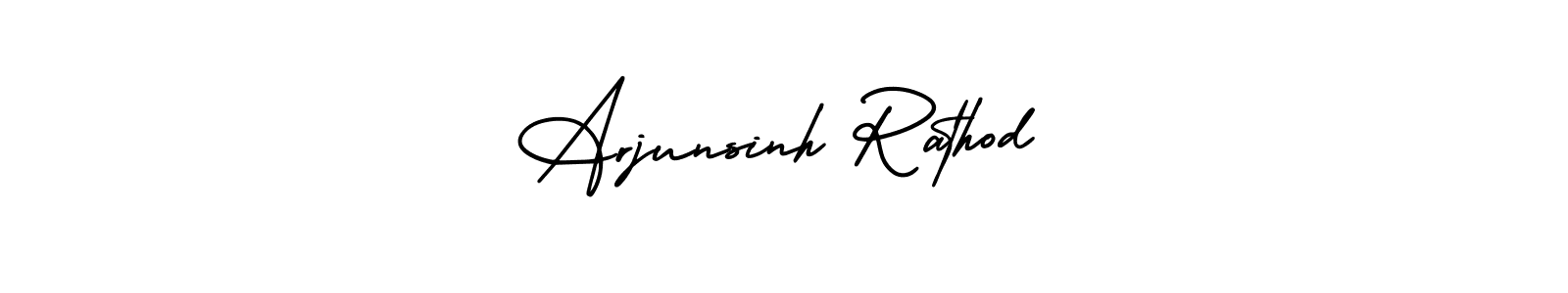 Also You can easily find your signature by using the search form. We will create Arjunsinh Rathod name handwritten signature images for you free of cost using AmerikaSignatureDemo-Regular sign style. Arjunsinh Rathod signature style 3 images and pictures png