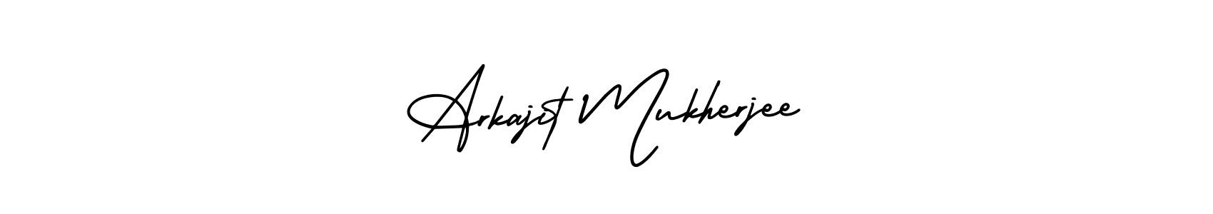 Create a beautiful signature design for name Arkajit Mukherjee. With this signature (AmerikaSignatureDemo-Regular) fonts, you can make a handwritten signature for free. Arkajit Mukherjee signature style 3 images and pictures png
