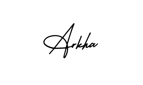 Similarly AmerikaSignatureDemo-Regular is the best handwritten signature design. Signature creator online .You can use it as an online autograph creator for name Arkha. Arkha signature style 3 images and pictures png