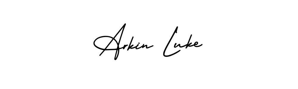 Best and Professional Signature Style for Arkin Luke. AmerikaSignatureDemo-Regular Best Signature Style Collection. Arkin Luke signature style 3 images and pictures png