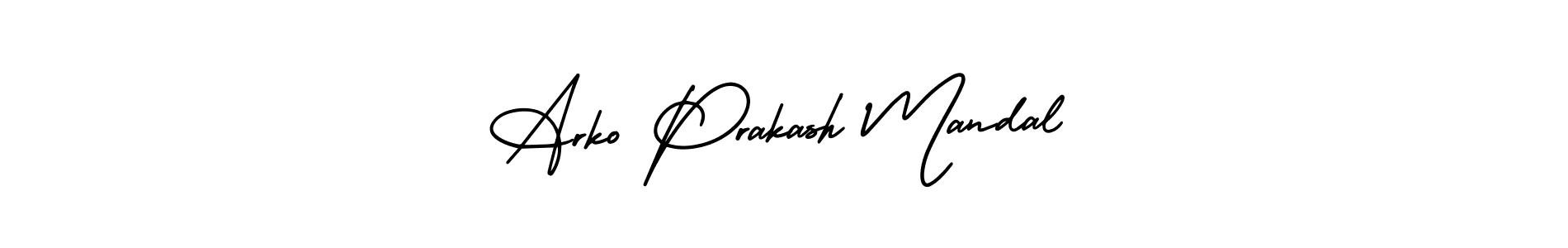 Make a beautiful signature design for name Arko Prakash Mandal. With this signature (AmerikaSignatureDemo-Regular) style, you can create a handwritten signature for free. Arko Prakash Mandal signature style 3 images and pictures png