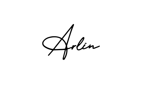 Arlin stylish signature style. Best Handwritten Sign (AmerikaSignatureDemo-Regular) for my name. Handwritten Signature Collection Ideas for my name Arlin. Arlin signature style 3 images and pictures png