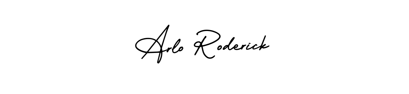 Use a signature maker to create a handwritten signature online. With this signature software, you can design (AmerikaSignatureDemo-Regular) your own signature for name Arlo Roderick. Arlo Roderick signature style 3 images and pictures png