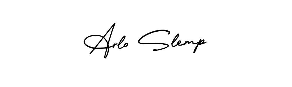 How to Draw Arlo Slemp signature style? AmerikaSignatureDemo-Regular is a latest design signature styles for name Arlo Slemp. Arlo Slemp signature style 3 images and pictures png