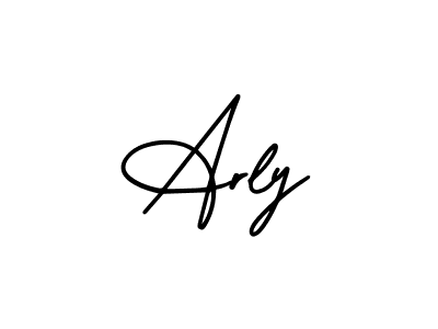 You should practise on your own different ways (AmerikaSignatureDemo-Regular) to write your name (Arly) in signature. don't let someone else do it for you. Arly signature style 3 images and pictures png