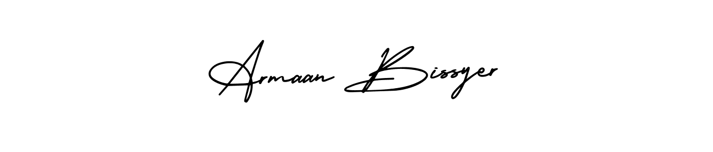 How to make Armaan Bissyer name signature. Use AmerikaSignatureDemo-Regular style for creating short signs online. This is the latest handwritten sign. Armaan Bissyer signature style 3 images and pictures png