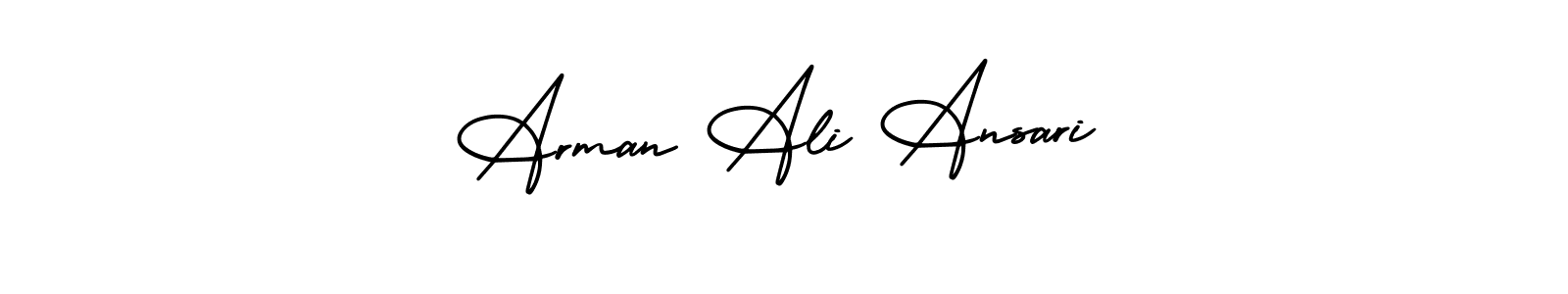 Also You can easily find your signature by using the search form. We will create Arman Ali Ansari name handwritten signature images for you free of cost using AmerikaSignatureDemo-Regular sign style. Arman Ali Ansari signature style 3 images and pictures png