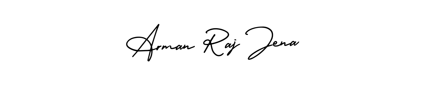 Make a beautiful signature design for name Arman Raj Jena. With this signature (AmerikaSignatureDemo-Regular) style, you can create a handwritten signature for free. Arman Raj Jena signature style 3 images and pictures png