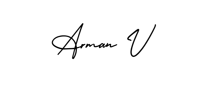 Make a short Arman V signature style. Manage your documents anywhere anytime using AmerikaSignatureDemo-Regular. Create and add eSignatures, submit forms, share and send files easily. Arman V signature style 3 images and pictures png