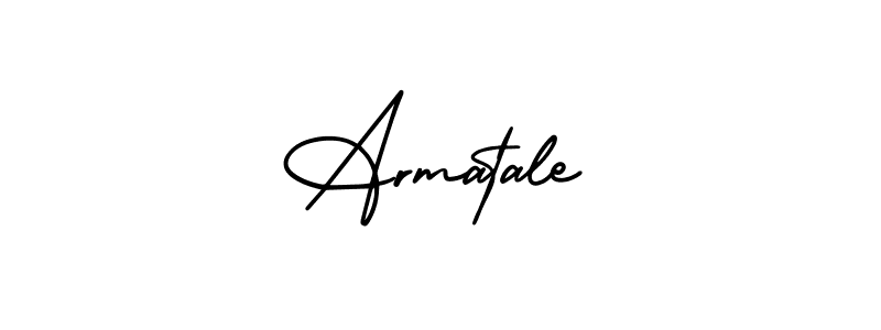 Armatale stylish signature style. Best Handwritten Sign (AmerikaSignatureDemo-Regular) for my name. Handwritten Signature Collection Ideas for my name Armatale. Armatale signature style 3 images and pictures png