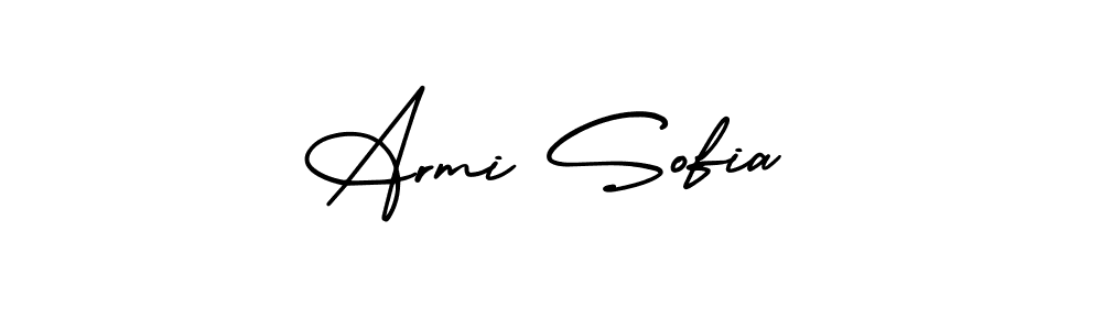 Best and Professional Signature Style for Armi Sofia. AmerikaSignatureDemo-Regular Best Signature Style Collection. Armi Sofia signature style 3 images and pictures png