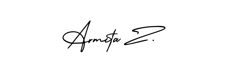 Check out images of Autograph of Armita Z. name. Actor Armita Z. Signature Style. AmerikaSignatureDemo-Regular is a professional sign style online. Armita Z. signature style 3 images and pictures png